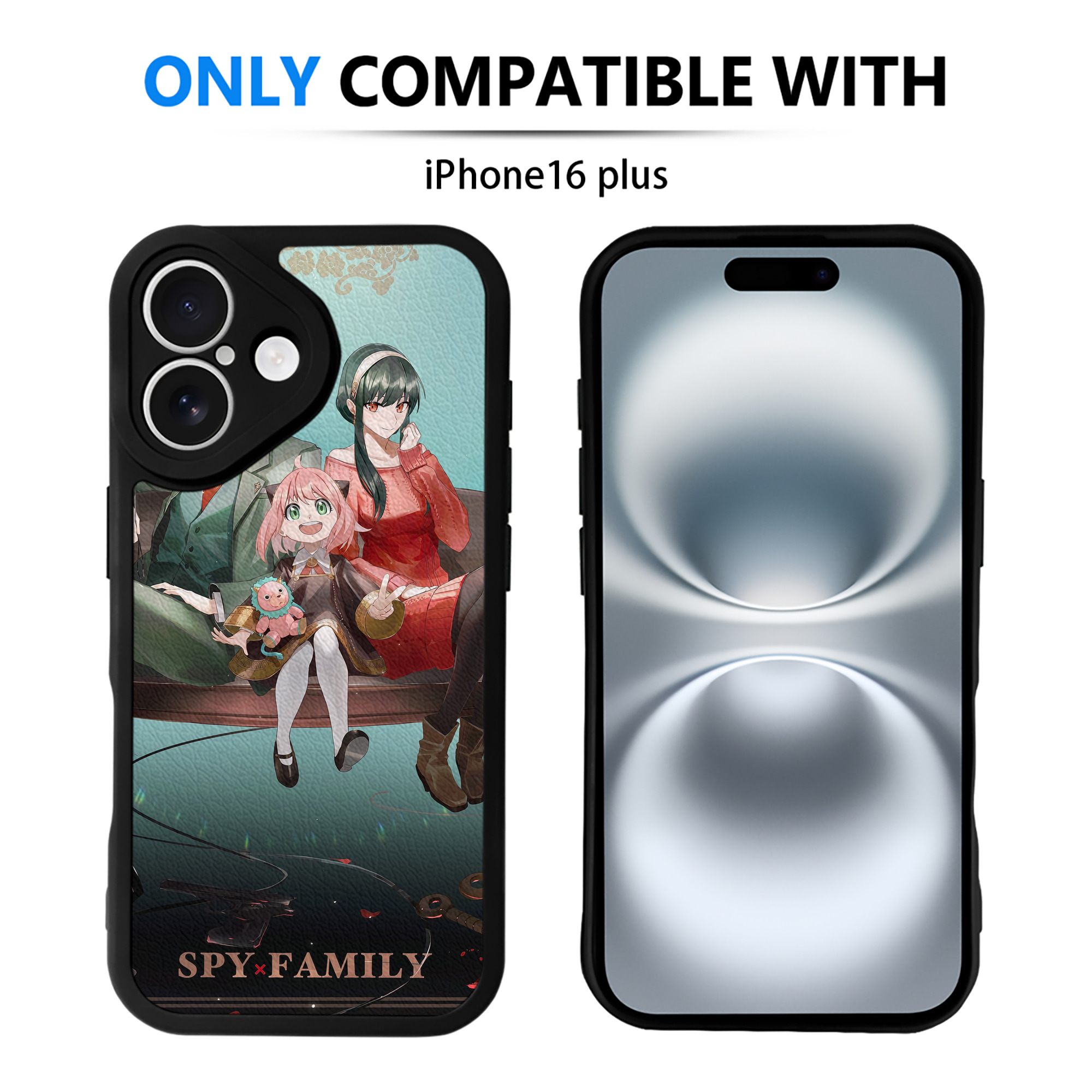 （画像用） SPY×FAMILY间谍家家酒 【iPhone 16シリーズ対応】シリコンスマホケース（レザー調） 材質：シリコン